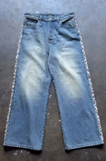 "VELITH" Washed Blue Jeans