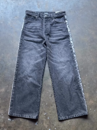 "VELITH" Washed Black Jeans